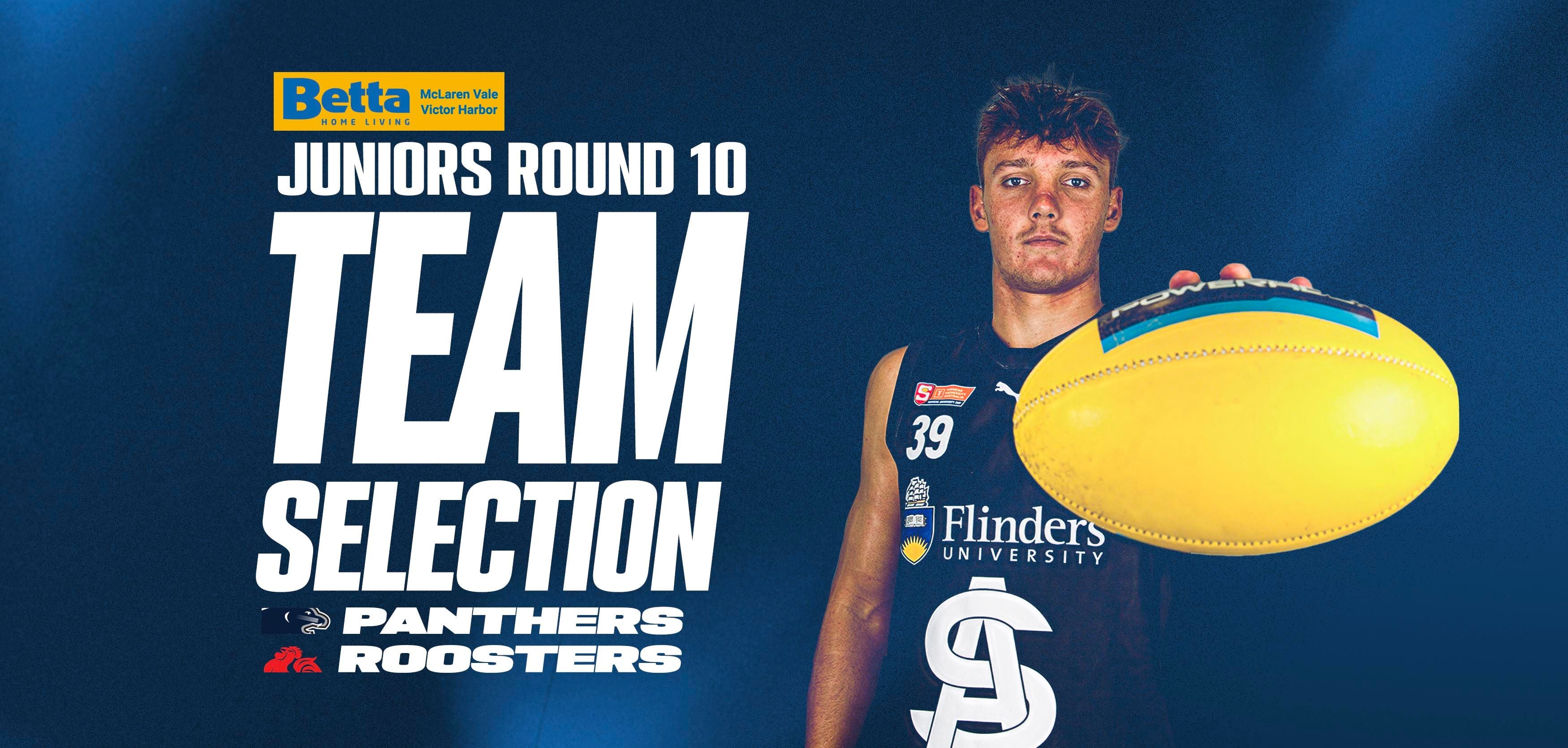 BETTA Team Selection: Juniors Rd 10 vs North BETTA Team Selection: Juniors Rd 10 vs North